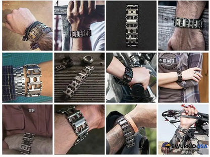 29 In 1 Multi-Tool Wearable Stainless Steel Bracelet