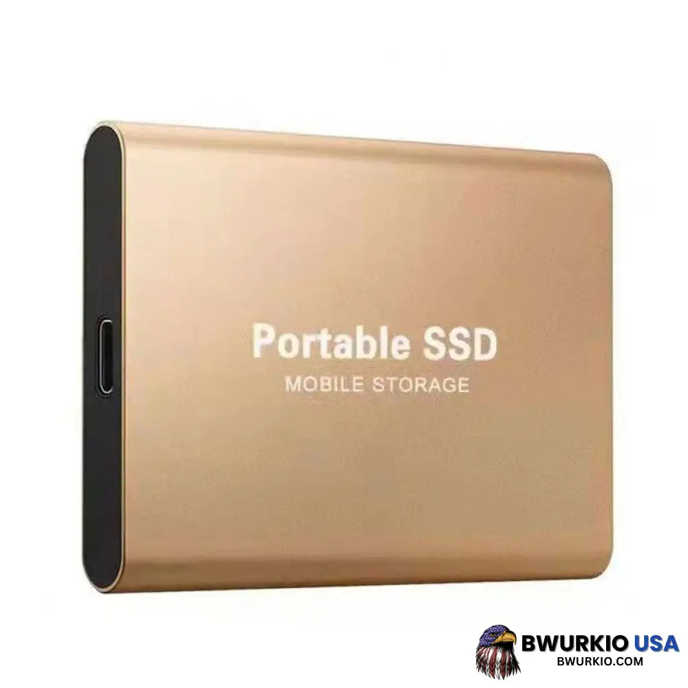 30Tb/16Tb/8Tb/4Tb/2Tb/1Tb Ultra Speed External Ssd Gold / 500 Gb