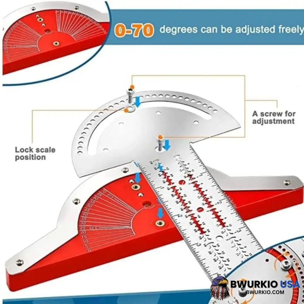 Adjustable Woodworkers Edge Rule