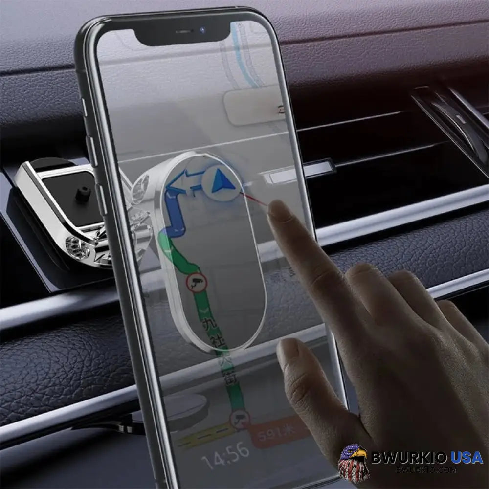 Alloy Folding Magnetic Car Phone Holder