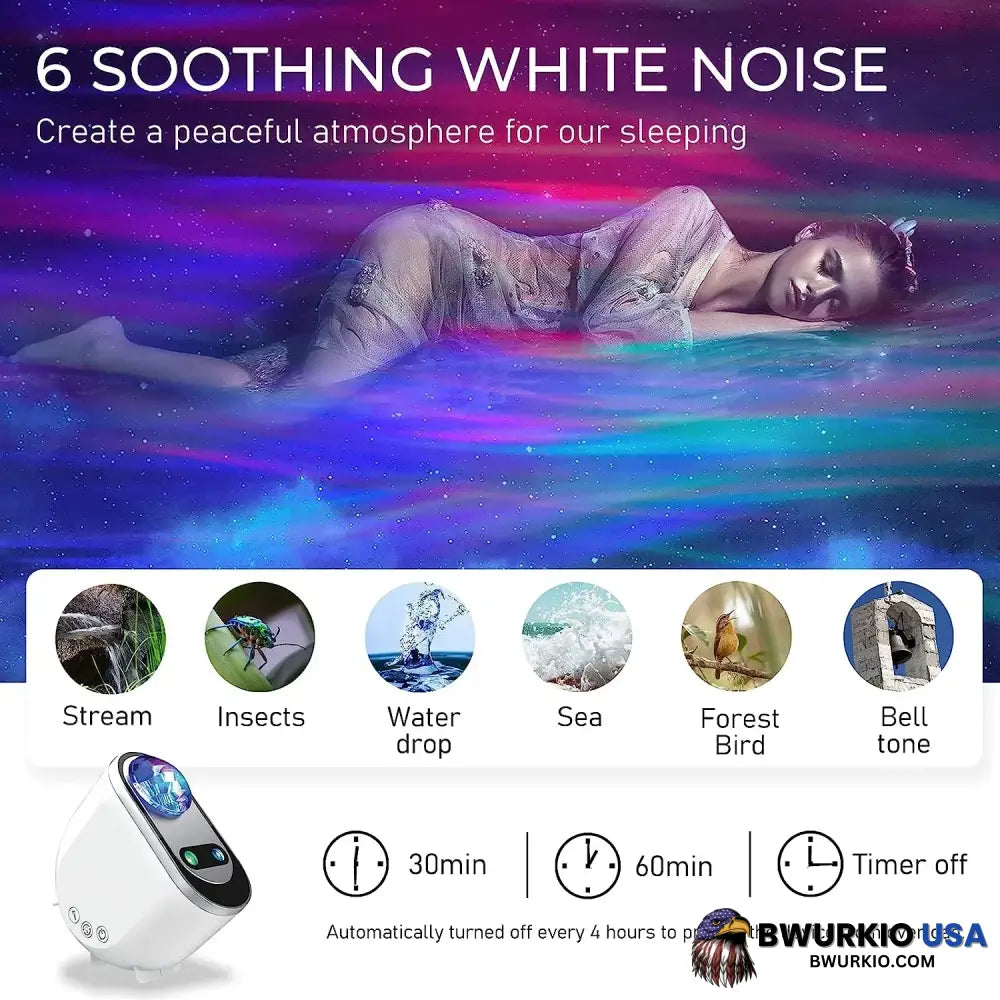 Aurora Northern Lights Projector With Built In Speaker