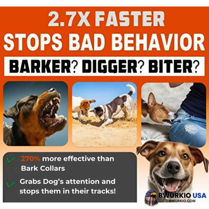 Bark Buster – Ultrasonic Dog Training And Anti Barking Device Easy Safe Humane!