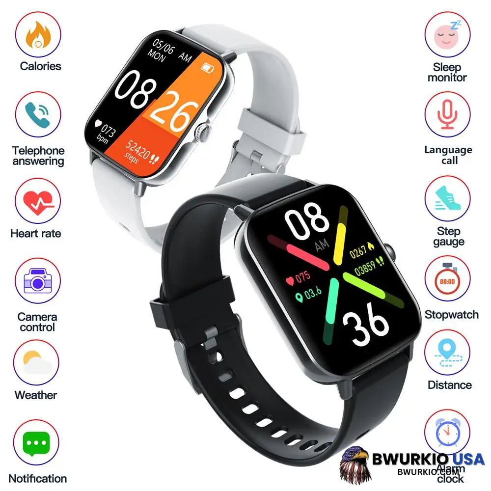 Bearscome Bcf107 Blood Pressure Heart Rate Oxygen Sugar Sleep Monitoring Bluetooth Call Waterproof