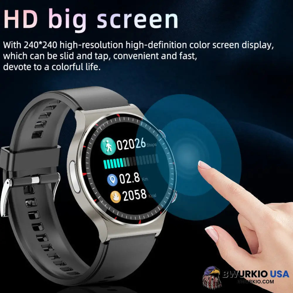 Bearscome Cfda Ecg Blood Oxygen Heart Rate Health Monitoring Smart Watch Smartwatch