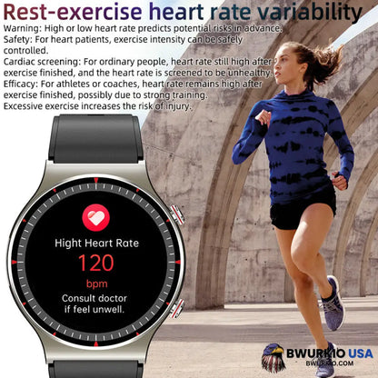 Bearscome Cfda Ecg Blood Oxygen Heart Rate Health Monitoring Smart Watch Smartwatch