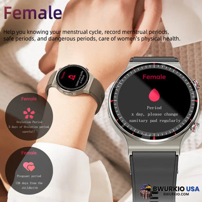 Bearscome Cfda Ecg Blood Oxygen Heart Rate Health Monitoring Smart Watch Smartwatch