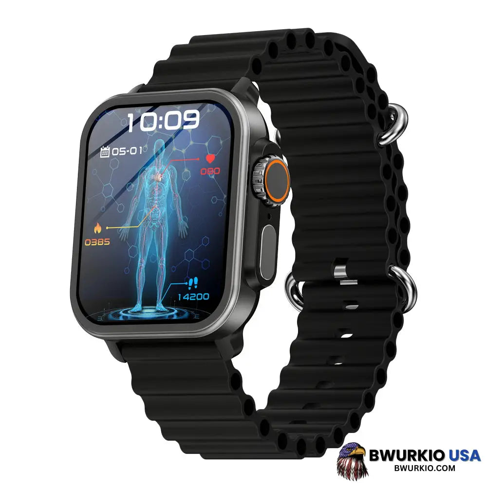 Bearscome Vee Bluetooth Call Ecg/Ekg Blood Oxygen Sleep Monitoring Music Smartwatch Smartwatch