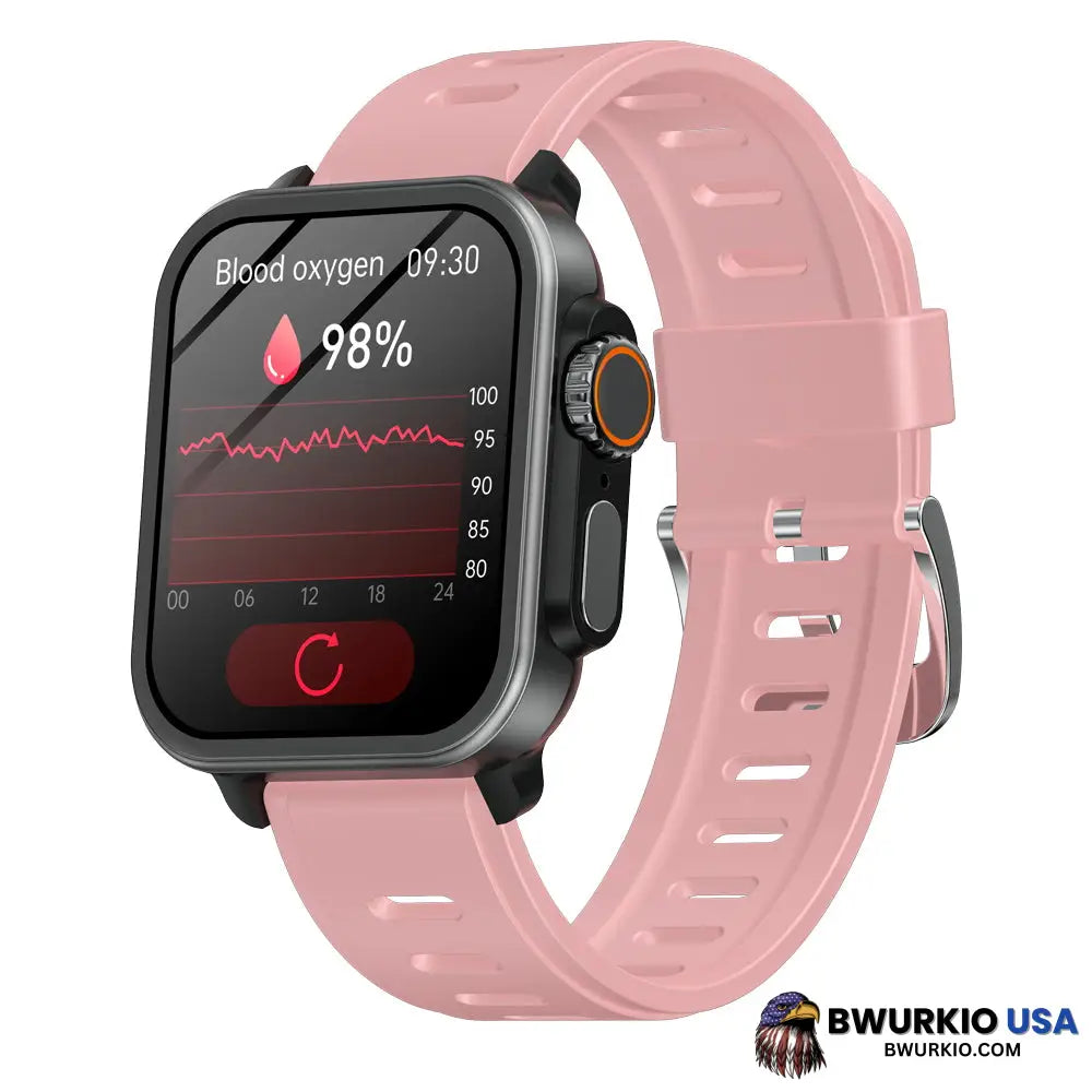 Bearscome Vee Bluetooth Call Ecg/Ekg Blood Oxygen Sleep Monitoring Music Smartwatch Smartwatch