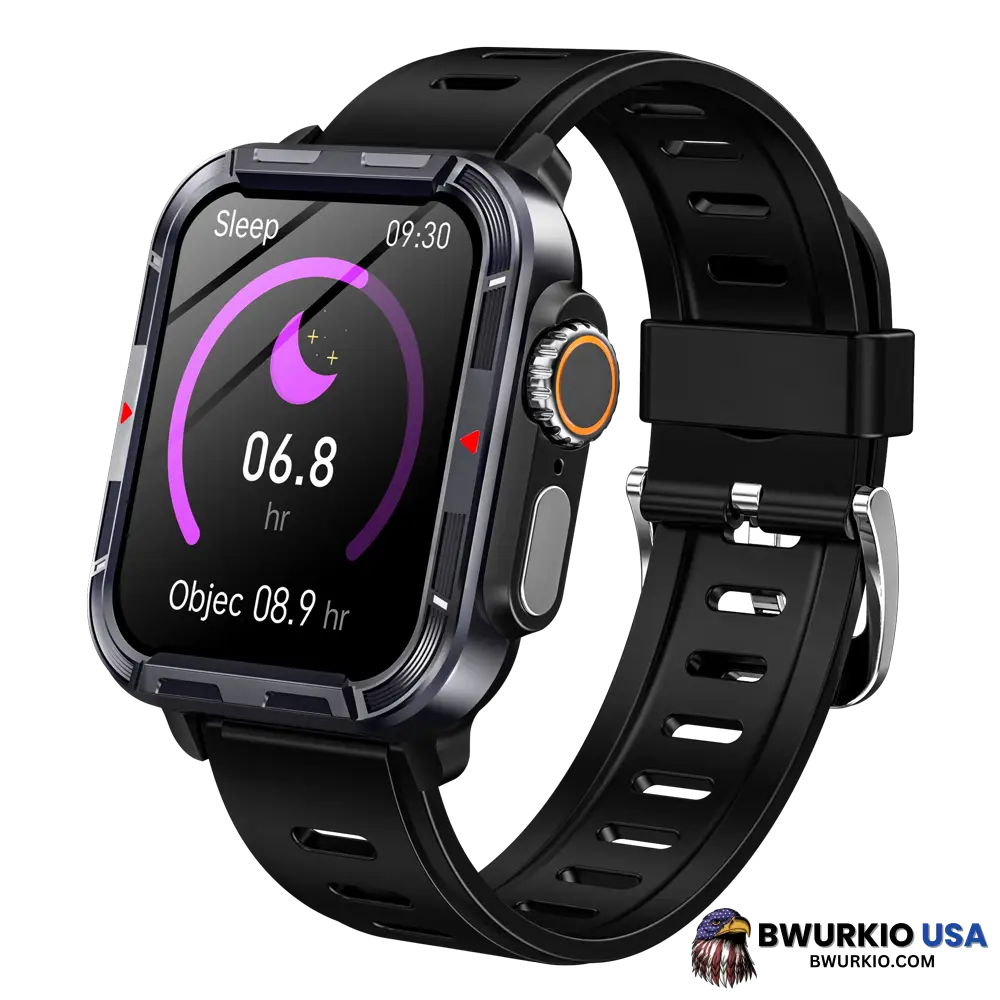 Bearscome Vee Pro Rugged Sports Smartwatch For Body Composition /Ecg/ Blood Sugar/Blood