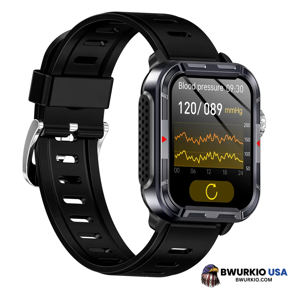 Bearscome Vee Pro Rugged Sports Smartwatch For Body Composition /Ecg/ Blood Sugar/Blood