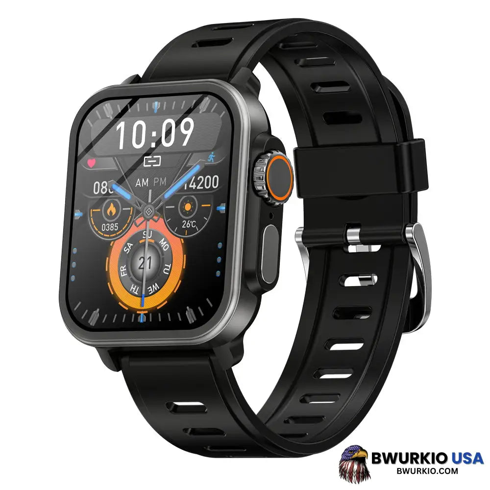 Bearscome Vee Pro Rugged Sports Smartwatch For Body Composition /Ecg/ Blood Sugar/Blood