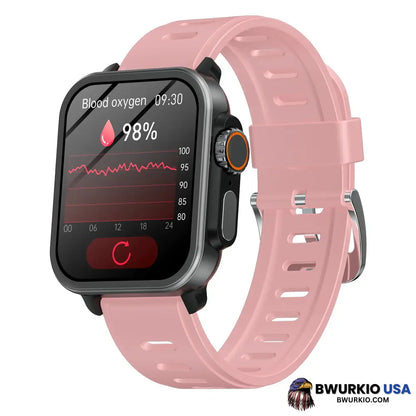 Bearscome Vee Pro Rugged Sports Smartwatch For Body Composition /Ecg/ Blood Sugar/Blood