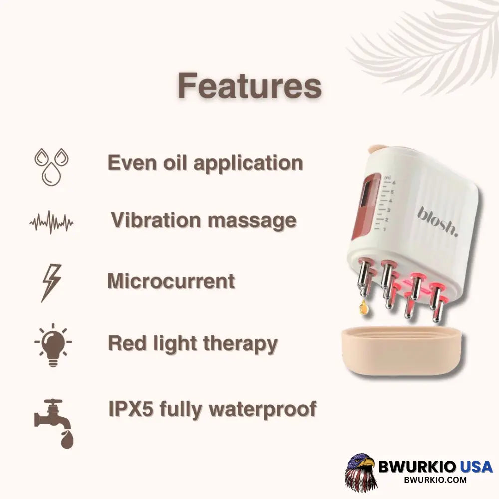 Blosh Scalp Massager - With Red Light Therapy