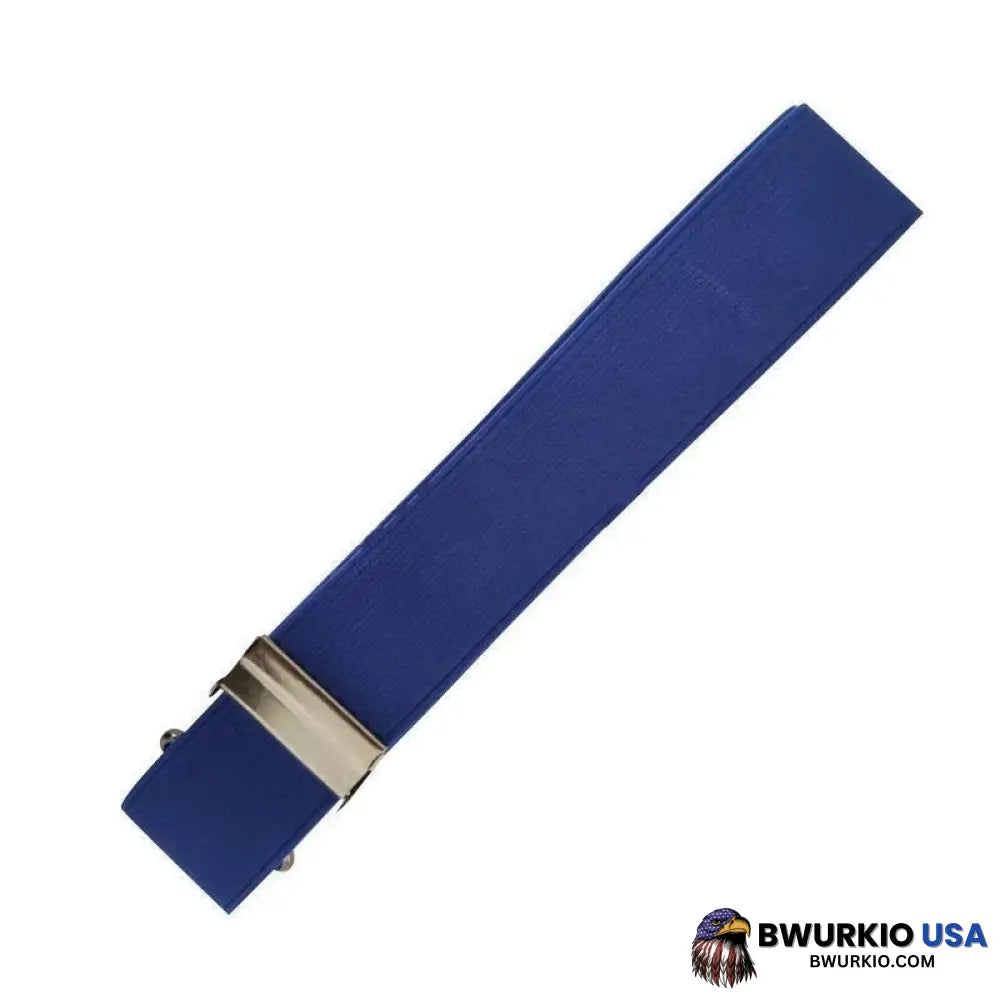 Buckle-Free Invisible Elastic Waist Belts Blue Belt