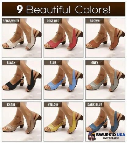 Comfortable Elegant Low Chunky Heel Shoes