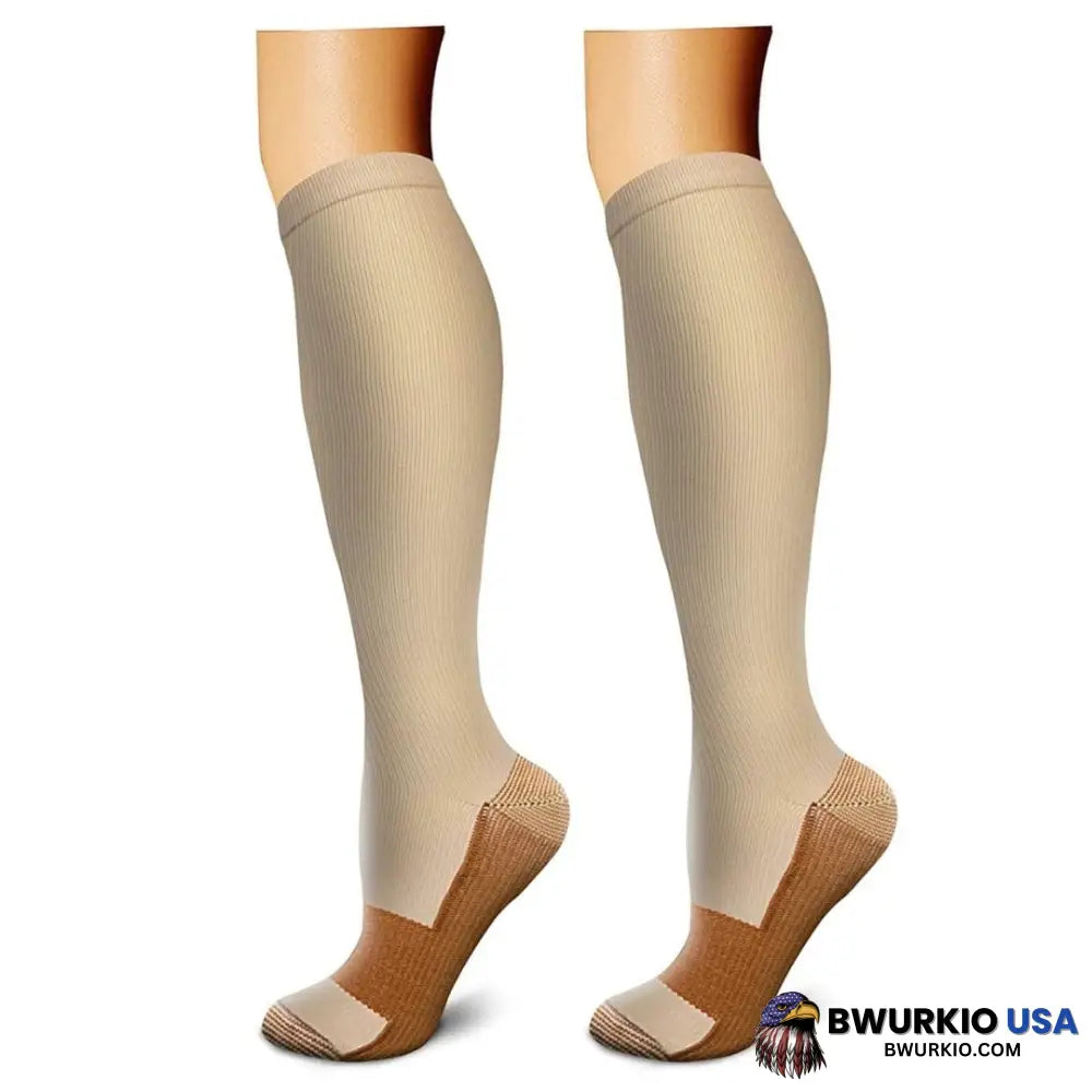 Copper Medic - Compression Socks 3 Pairs / Beige S/M 200004183