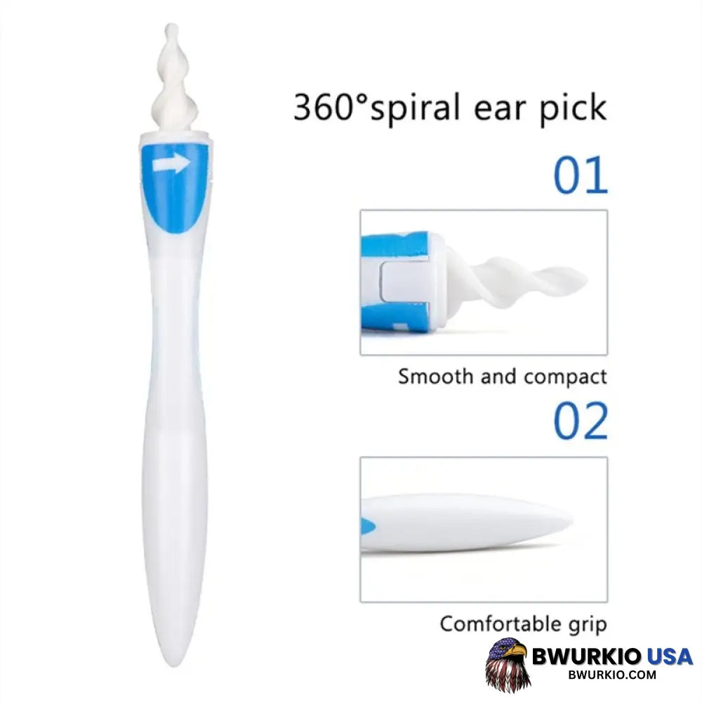 Ear Cleaner With Soft Silicone Tip Spiral Earwax