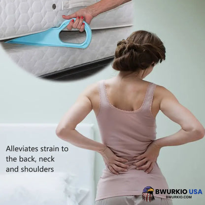 Ergonomic Mattress Wedge Elevator - Bed Making & Lifting Handy Tool Alleviate Back Pain