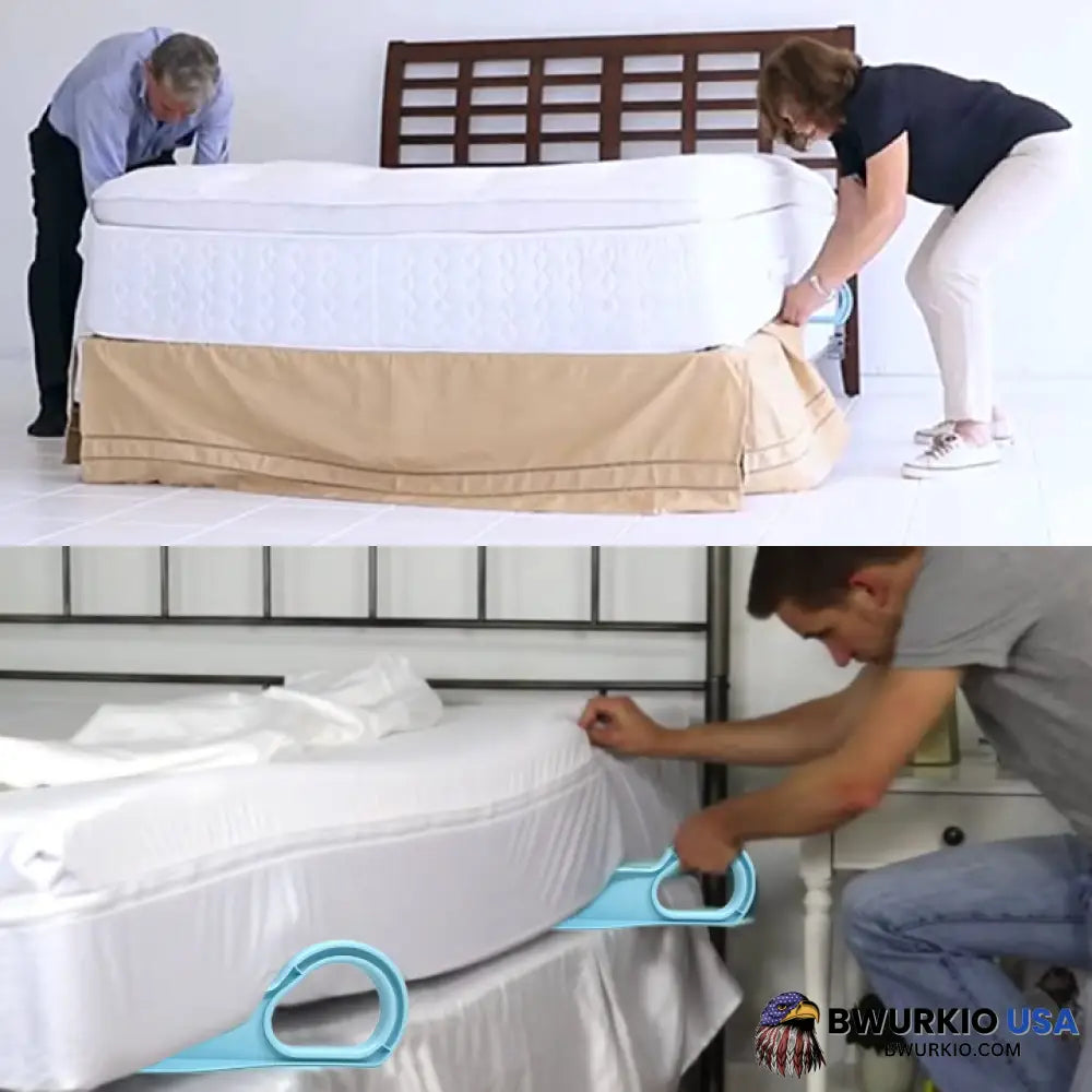 Ergonomic Mattress Wedge Elevator - Bed Making & Lifting Handy Tool Alleviate Back Pain