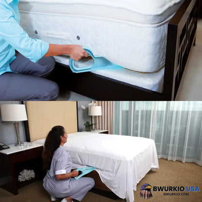 Ergonomic Mattress Wedge Elevator - Bed Making & Lifting Handy Tool Alleviate Back Pain