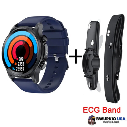 Geekran Non-Invasive Blood Glucose Test Smartwatch Blue / With Ecg Band