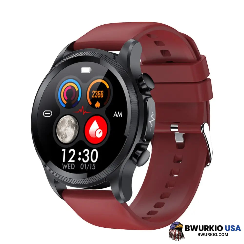 Geekran Non-Invasive Blood Glucose Test Smartwatch Red / Only Smartwatch