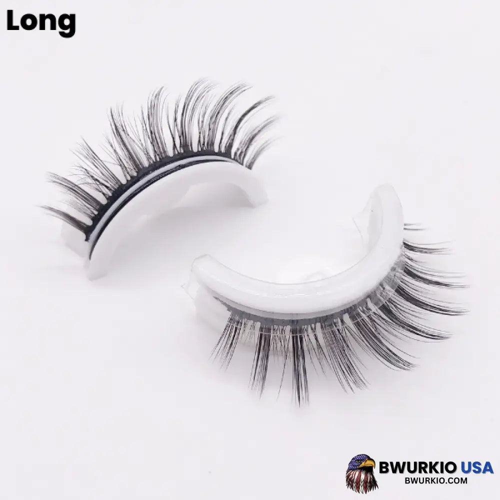 Glazylash Reusable Adhesive Eyelashes Long