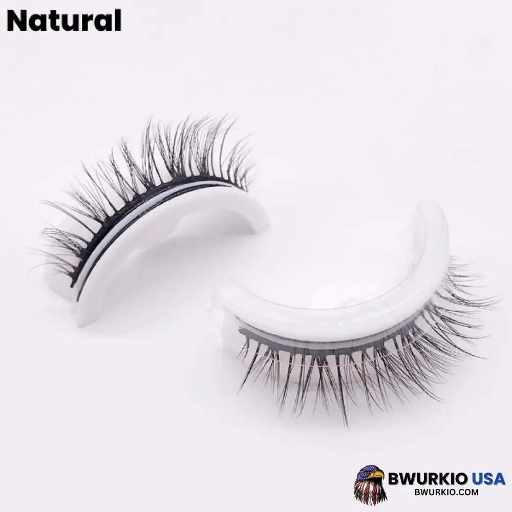 Glazylash Reusable Adhesive Eyelashes Natural