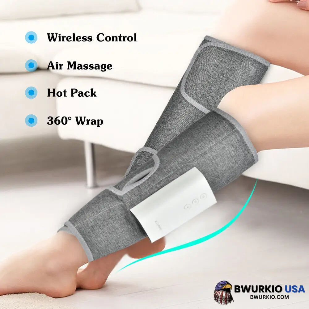 Heated Leg Massager Calf Massager Wraps With Air Compression