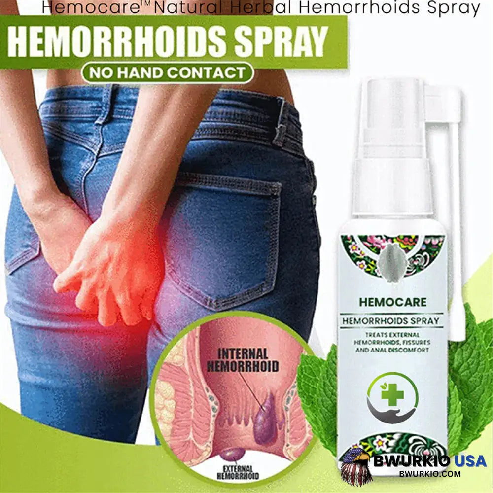 Hemocare Herbal Hemorrhoids Spray 1 Bottle