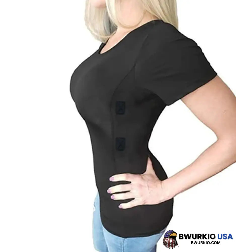 Men/Womens Concealed Leather Holster T-Shirt