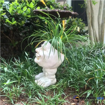 Mugglys Face Statue Planter