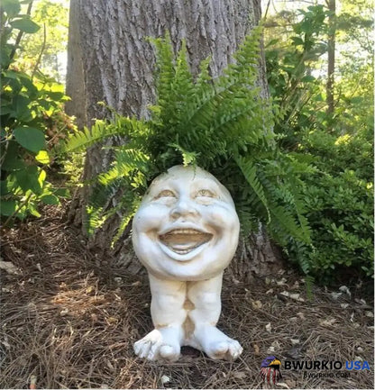 Mugglys Face Statue Planter Aunt Minnie