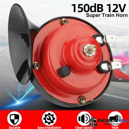 New Generation Train Horn For Cars Red