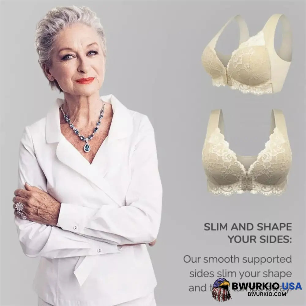 Oladoct® Front Closure 5D Shaping Push Up Wireless Bra