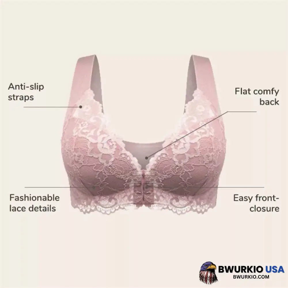 Oladoct® Front Closure 5D Shaping Push Up Wireless Bra