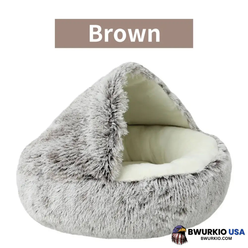 Olvys Cozy Cocoon – Pet Bed Brown / 16’ (40Cm)