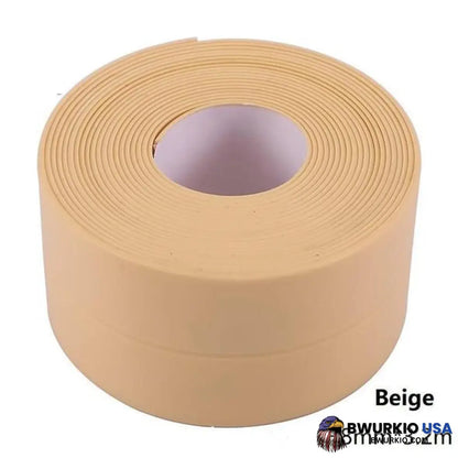 Professional Self-Adhesive Caulk Strip-(Anti-Mildew Tape)10.5Ft/126 Inches Beige 54 In Stock / Width