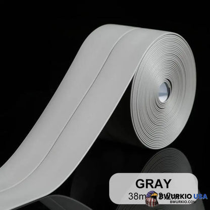 Professional Self-Adhesive Caulk Strip-(Anti-Mildew Tape)10.5Ft/126 Inches Gray 21 In Stock / Width