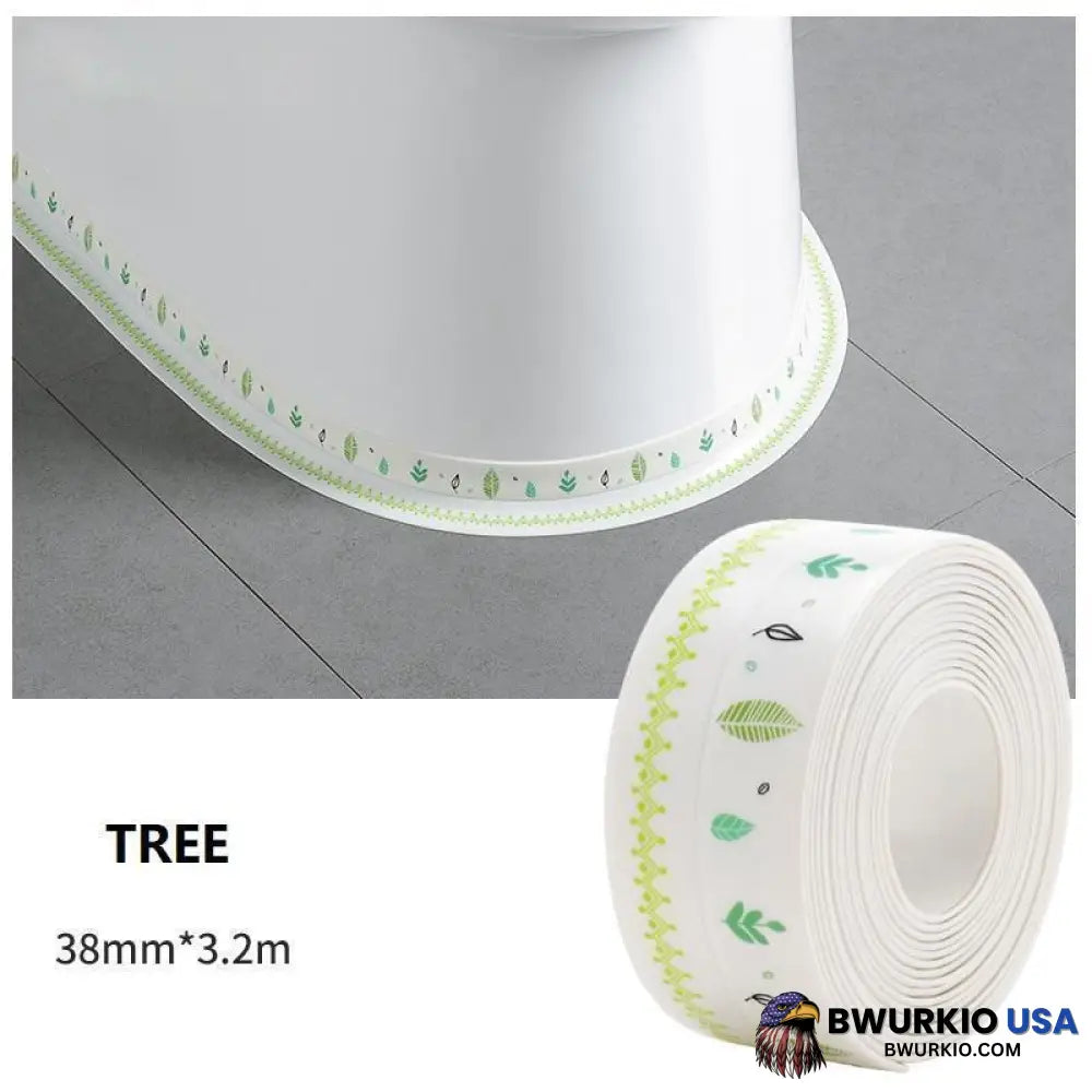 Professional Self-Adhesive Caulk Strip-(Anti-Mildew Tape)10.5Ft/126 Inches Tree 24 In Stock / Width