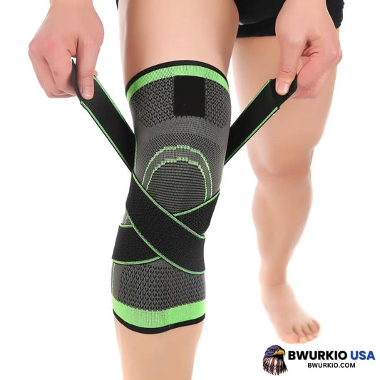 Sale - 360 Compression Knee Brace Green / S