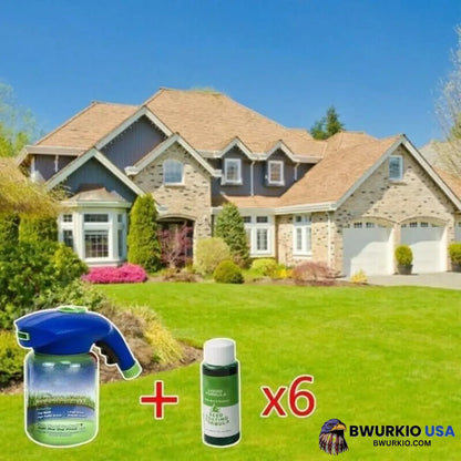 Sale Green Grass & Pest Control Lawn Spray 1 Pot + 6 Liquid