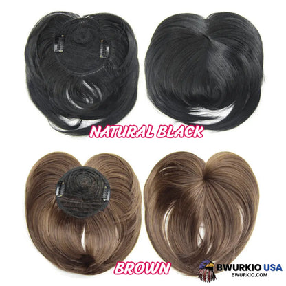 Sale Short Natural Hair Toppers With Bangs