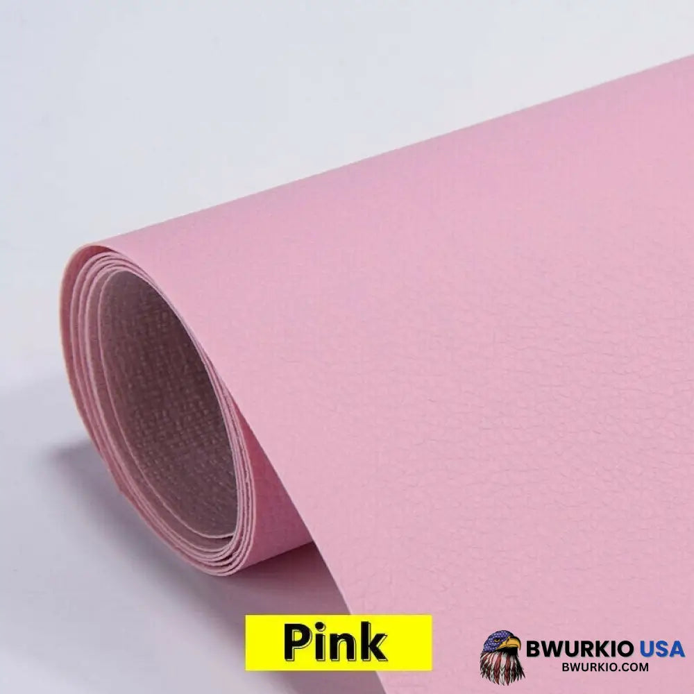 Self Adhesive Leather Refinisher Cuttable Sofa Repair 8X12In(20X30Cm)*2 Special Promotion / Pink