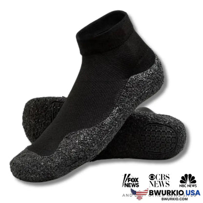 Slipsocks – Barefoot Sock Shoes (Free Bonus Gift) Black / 3.5