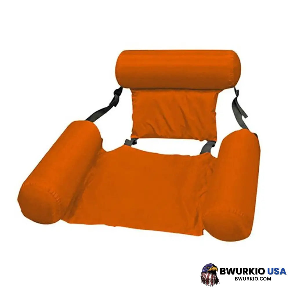 Swimming Floating Bed And Lounge Chair Orange