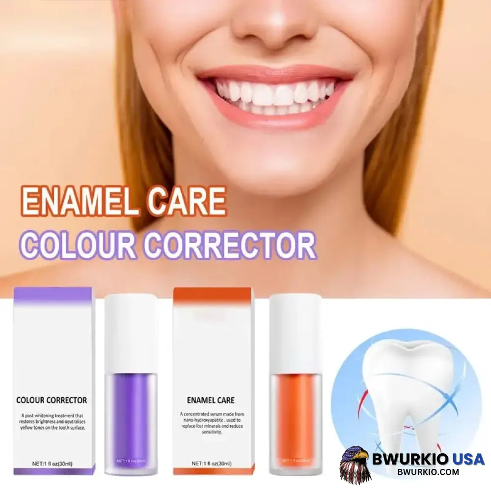 Teeth Colour Corrector Serum 1 Set (Teeth Whitening+Dental Care)