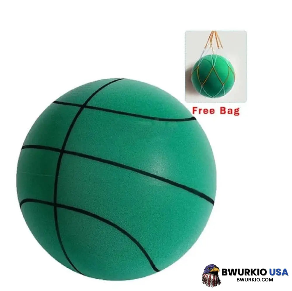 The Handleshh Silent Basketball Green / 18Cm (For 3-6 Years Old) Mesh Bag