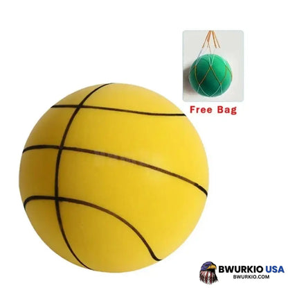 The Handleshh Silent Basketball Yellow / 18Cm (For 3-6 Years Old) Mesh Bag