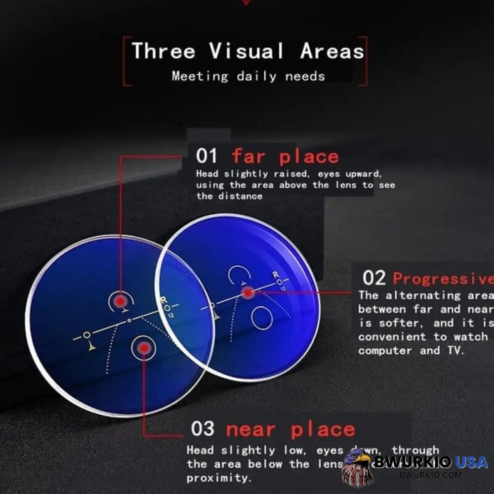 Titanium Progressive Far And Near Dual-Use Reading Glasses